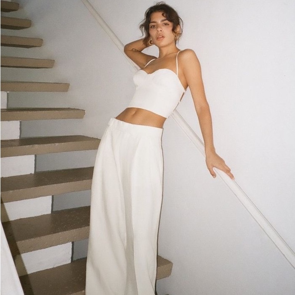 Zara Wide Leg Linen Pants